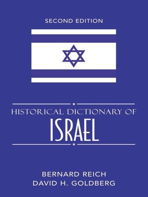 cover image of Historical Dictionary of Israel